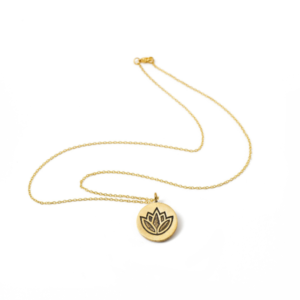 Slika ogrlice Necklace FERN Lotus Carved